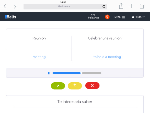 Aprende Peldaños idiomas