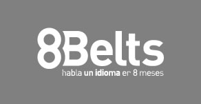 8Belts logo blanco y negro