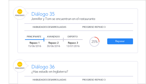 Escuchar diálogos en otros idiomas